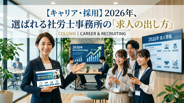 【キャリア・採用】2026年、選ばれる社労士事務所の「求人の出し方」