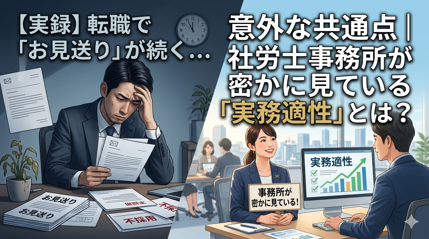 【実録】社労士転職で「お見送り」が続く人の意外な共通点｜社労士事務所が密かに見ている「実務適性」とは？