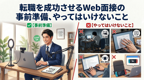 【解説】転職を成功させるWeb面接の事前準備、やってはいけないこと