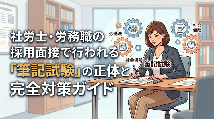 社労士・労務職の採用面接で行われる「筆記試験」の正体と完全対策ガイド｜出題傾向と評価を高める解答法