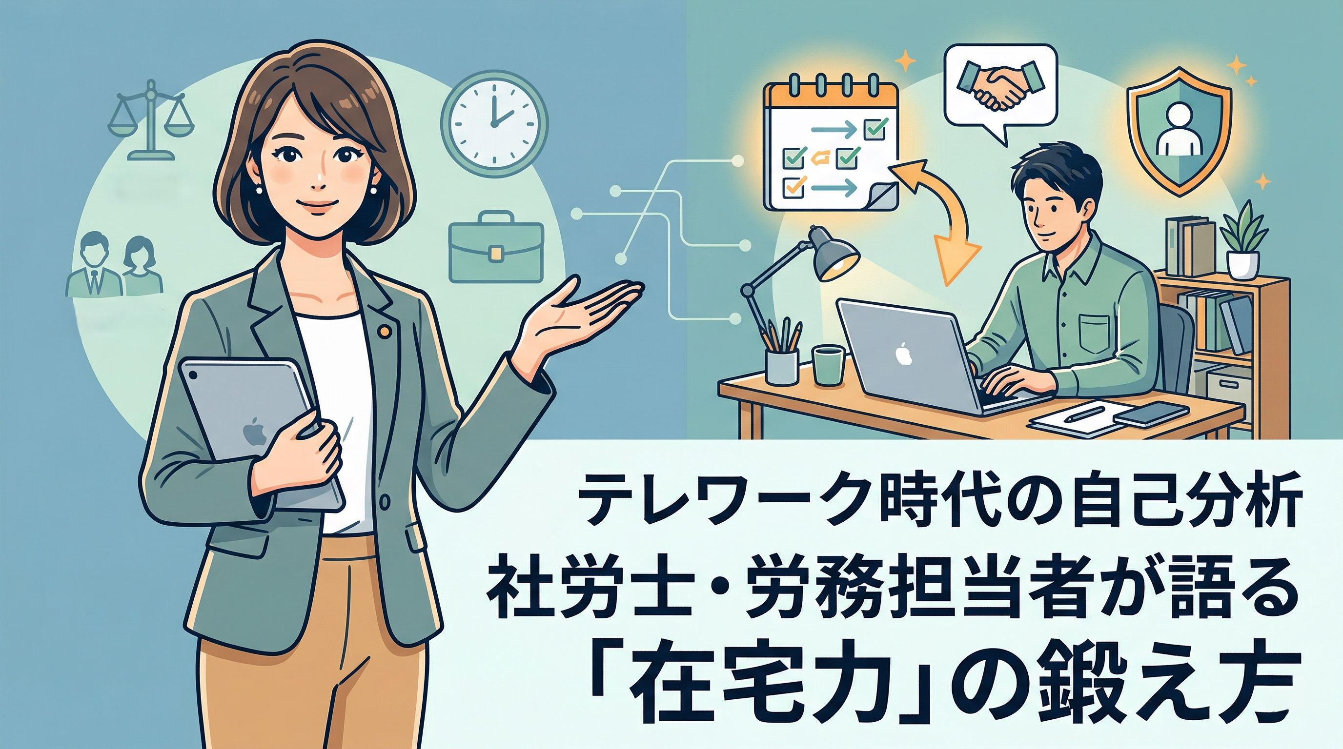 【解説】テレワーク時代の自己分析： 社労士・労務担当者が語る「在宅力」の鍛え方！