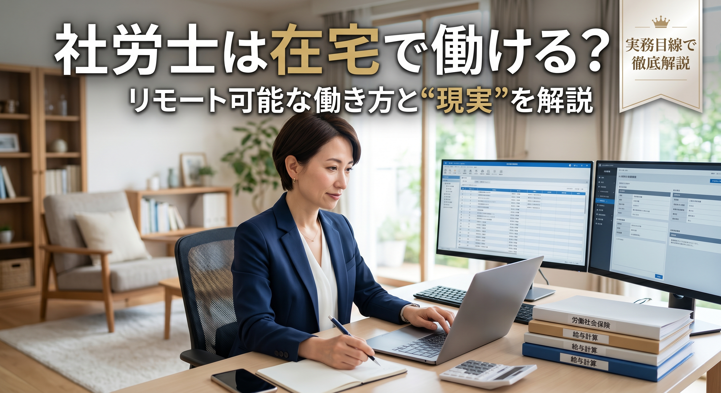 社労士は在宅で働ける？リモート可能な働き方と“現実”を解説