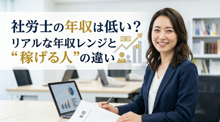 社労士の年収は低い？リアルな年収レンジと“稼げる人”の違い
